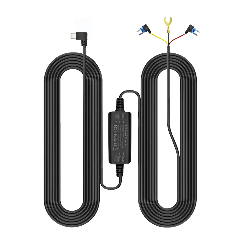 24H Parküberwachung Step-Down Line GPS Mini USB/Typ-C Adapter für alle DVR DashCam 24H Parkplatz Aufnahme