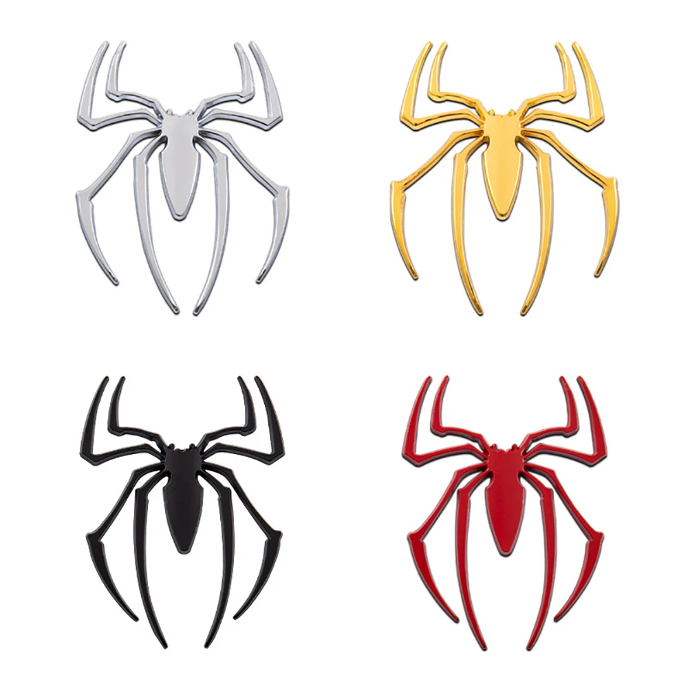 Universal 3D Metall Auto Aufkleber Spinne Auto Logo Chrom Abzeichen Auto Emblem Aufkleber Auto Styling