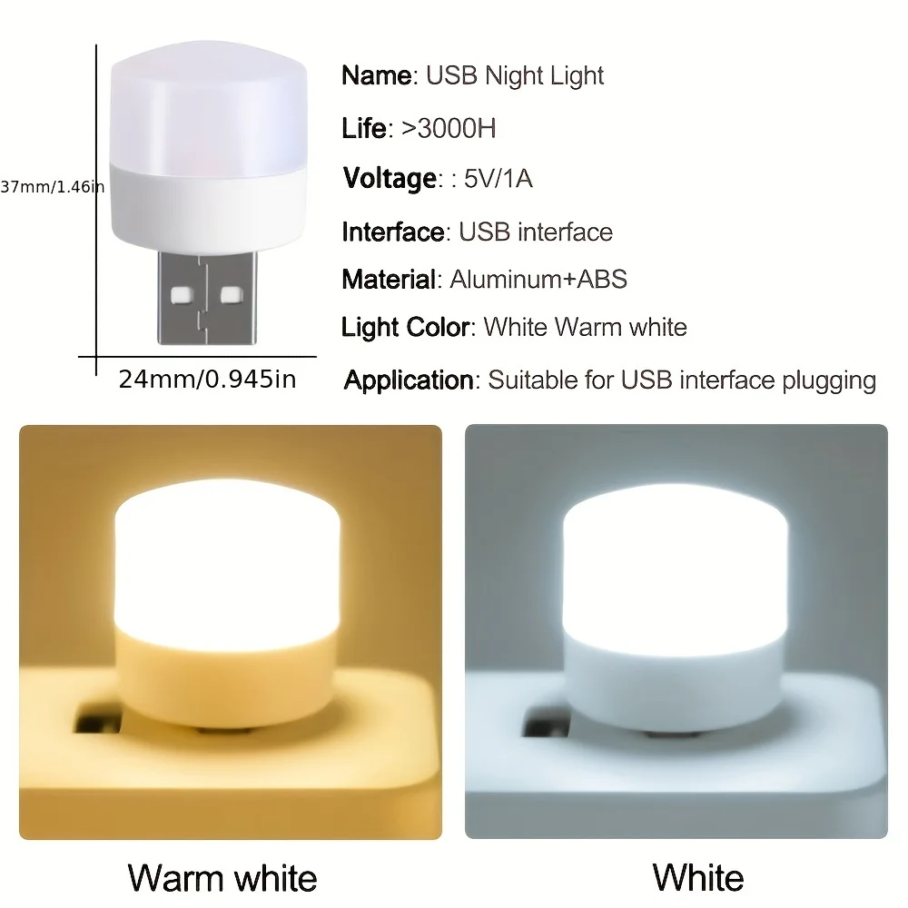 USB Licht 5V 1W USB LED Lampe Augenschutz Leselicht Computer Leselampe – Bild 2