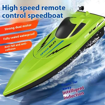 Kinder-Ferngesteuertes Boot, Wasserdicht & Ultra-Schnell, Leichtes RC-Wasserrennboot für Pool-Spaß, Ideales