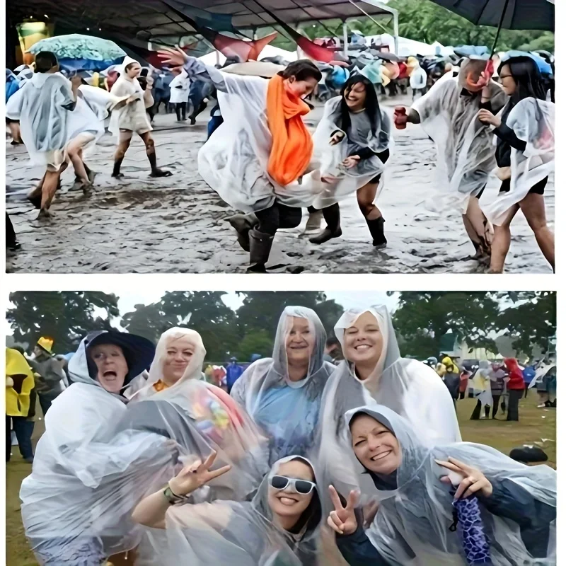 Tragbare Notfall-Regenmäntel für Wandern, Reisen, Camping – Bild 5
