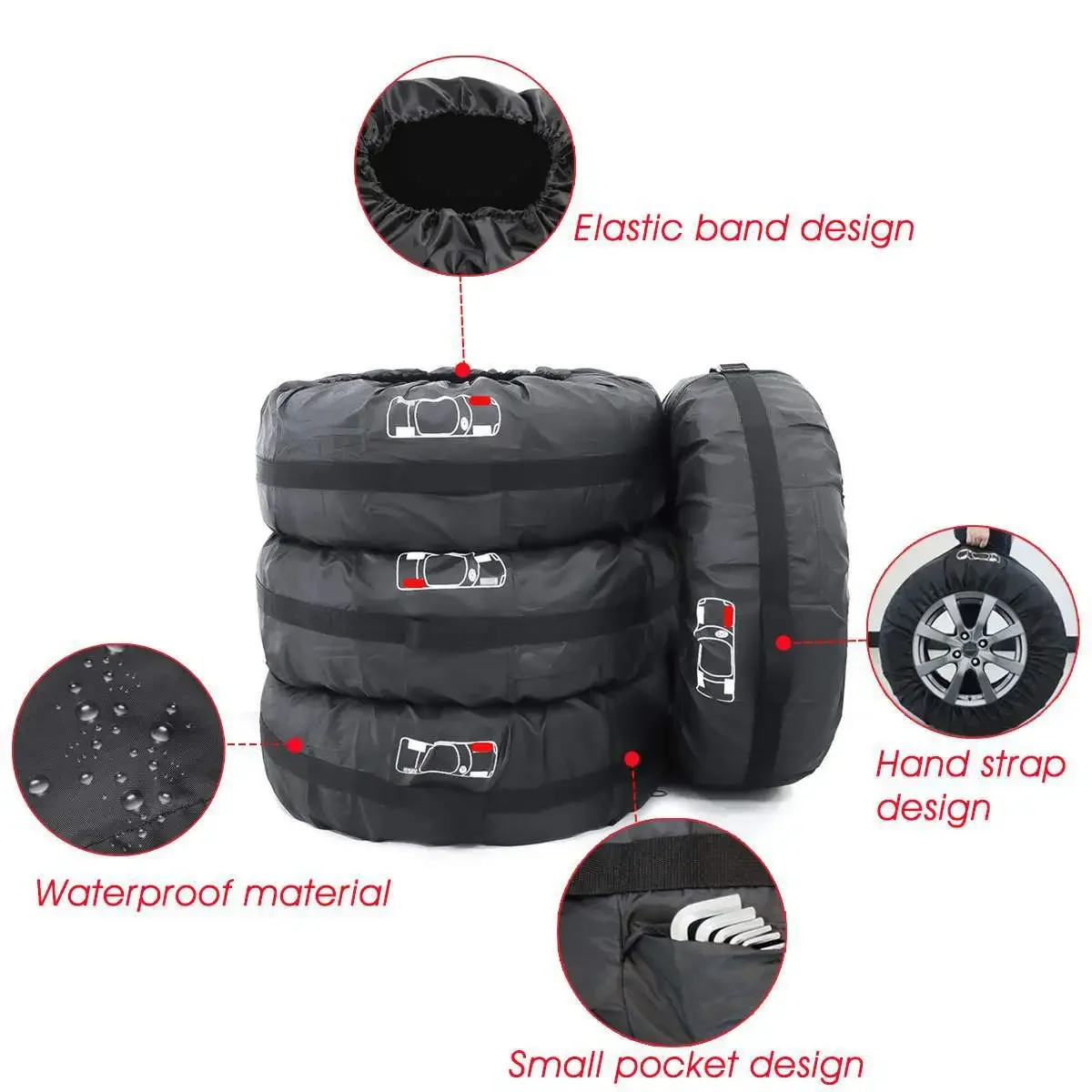 Reifen-Aufbewahrungstaschen Staubdicht Wasserdicht S/L Universelle – Bild 6
