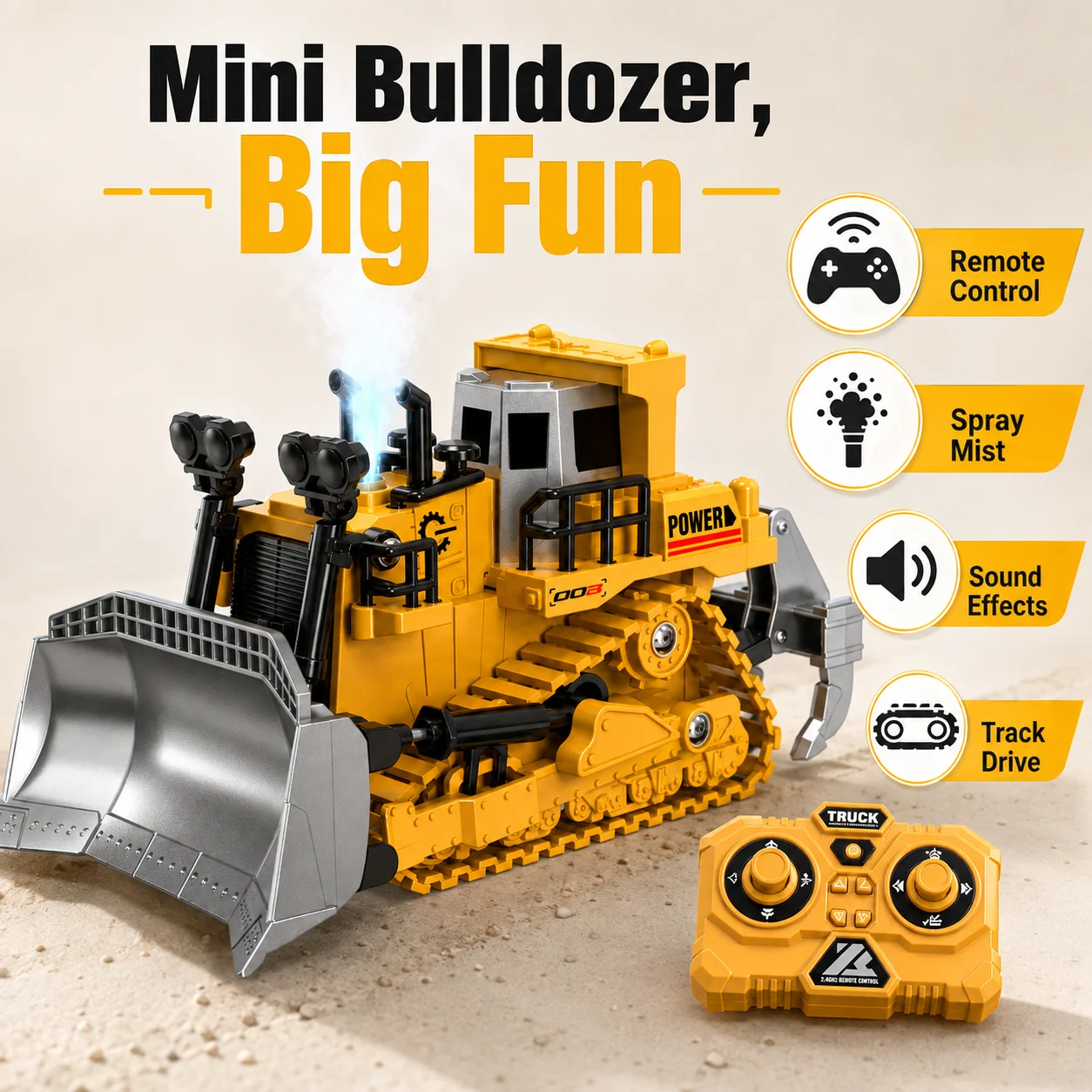 1:64 2,4G RC Mini-Legierungs-Gabelstapler mit Anhänger, Bagger – Bild 6