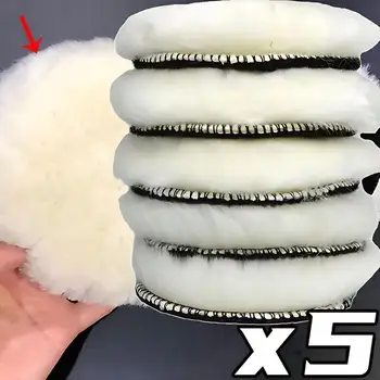 3/4/5/6/7 Zoll Polier-Set, Polierpads, Wachs-Schwamm, Scheiben, Wollräder, Autopflege, Polierpads