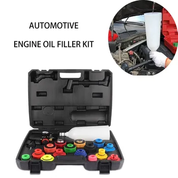 Auto Motoröl Filter Trichter Adapter Öffnung Füllung Füllstoff Set Werkzeug Schwenk Offset Auto (20 Stück)
