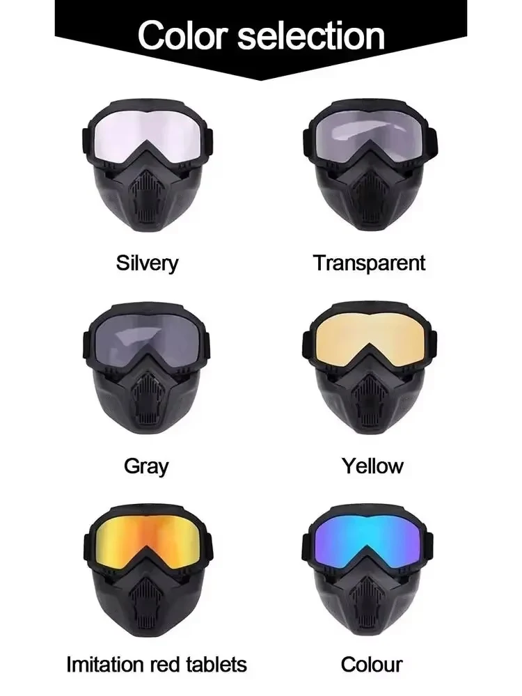 Outdoor-Sport wind dichte Maske Brille HD Fahrrad Brille Brillen – Bild 5