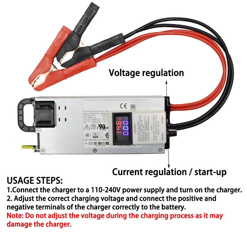 14,6 V 100 A Einstellbares Ladegerät 12,6 V 100 A 60 A Lithium-Polymer – Bild 5
