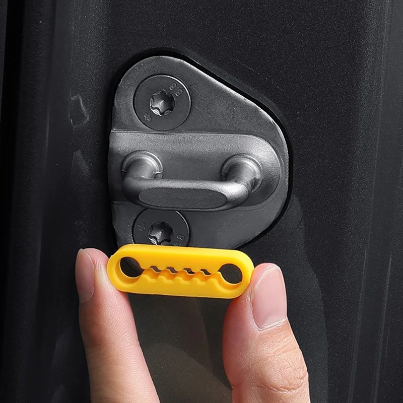 Universal Silikon Auto Türschloss Dämpfer Dichtung Auto Schnalle – Bild 2