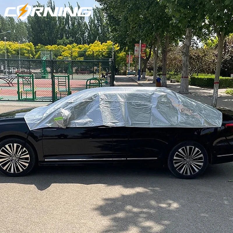Sommer-Auto-Halbabdeckung Aluminiumfolie – Bild 2