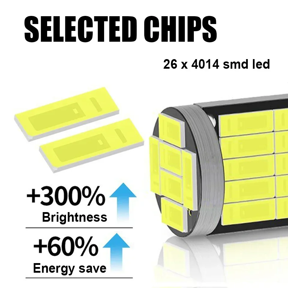 Hohe Helle T10 W5W Led Auto Licht 26smd 4014 Smd Lampe (2 Stück) – Bild 3