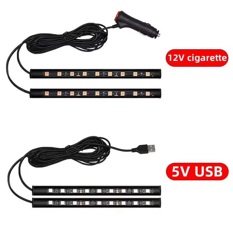 Einfarbige 18-LED-Autoinnenraumbeleuchtung, LED-Fußraum – Bild 2