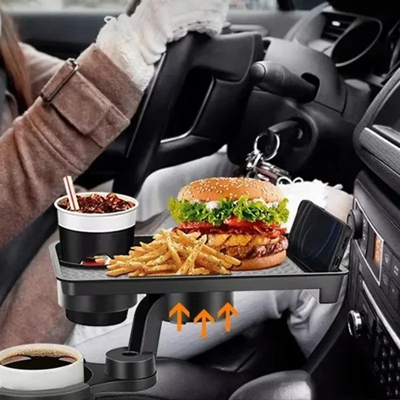 Universal-Getränkehaltertablett für Autos - 360° ° Drehbarer – Bild 4