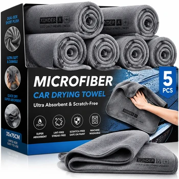 Mikrofaser Auto-Waschlappen Auto-Reinigungstuch Trockentuch mit Saum Auto-Pflege Detailing-Tuch