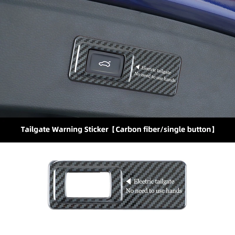 Auto Stamm Warnung Aufkleber Elektrische Heckklappe Hebe Abdeckung Für Audi Q5 Q7 Q8 Q3 A7 A1 A2 A3 A4 A5 A6