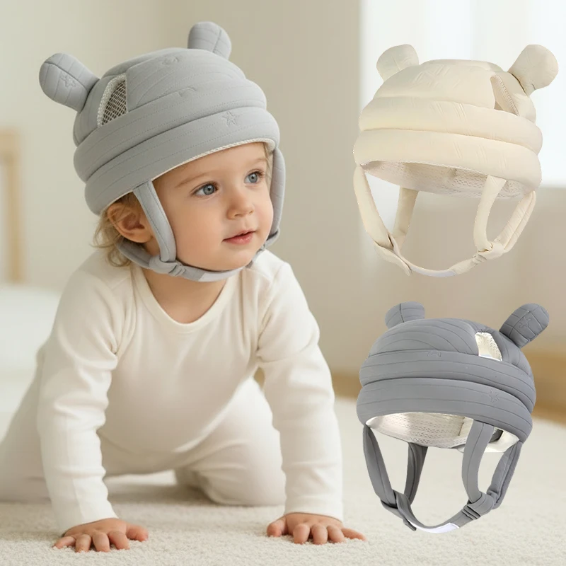 Baby Walking 360-Grad-Kopfschutz und Anti-Fall-Mütze, kollisionssicher, atmungsaktiv, Baby First Walking