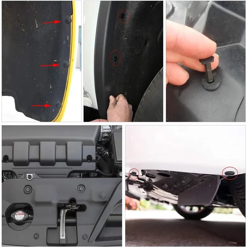 Sortiment an Auto-Befestigungsclips mit Werkzeug (100 Stück) – Bild 4