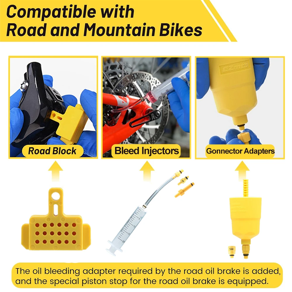 60 ~ 120 ML Fahrrad Bremsöl Entlüftung Kit Werkzeuge Für SHIMANO – Bild 5