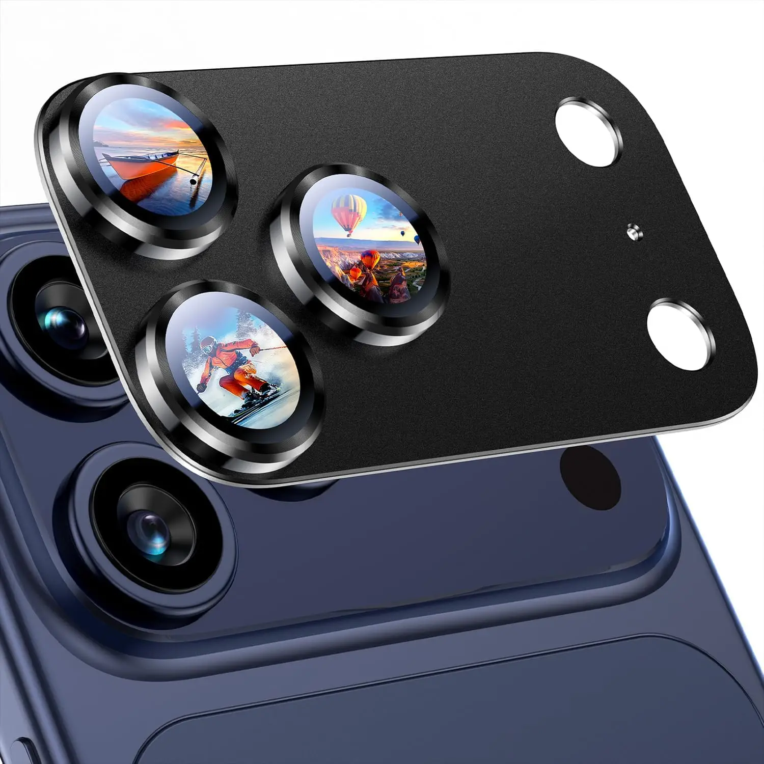 Phone 17 18 Pro Max 17 Air Kameraobjektivschutz mit starker Haftung, Metallgehärtetes Glas, Vollschutz