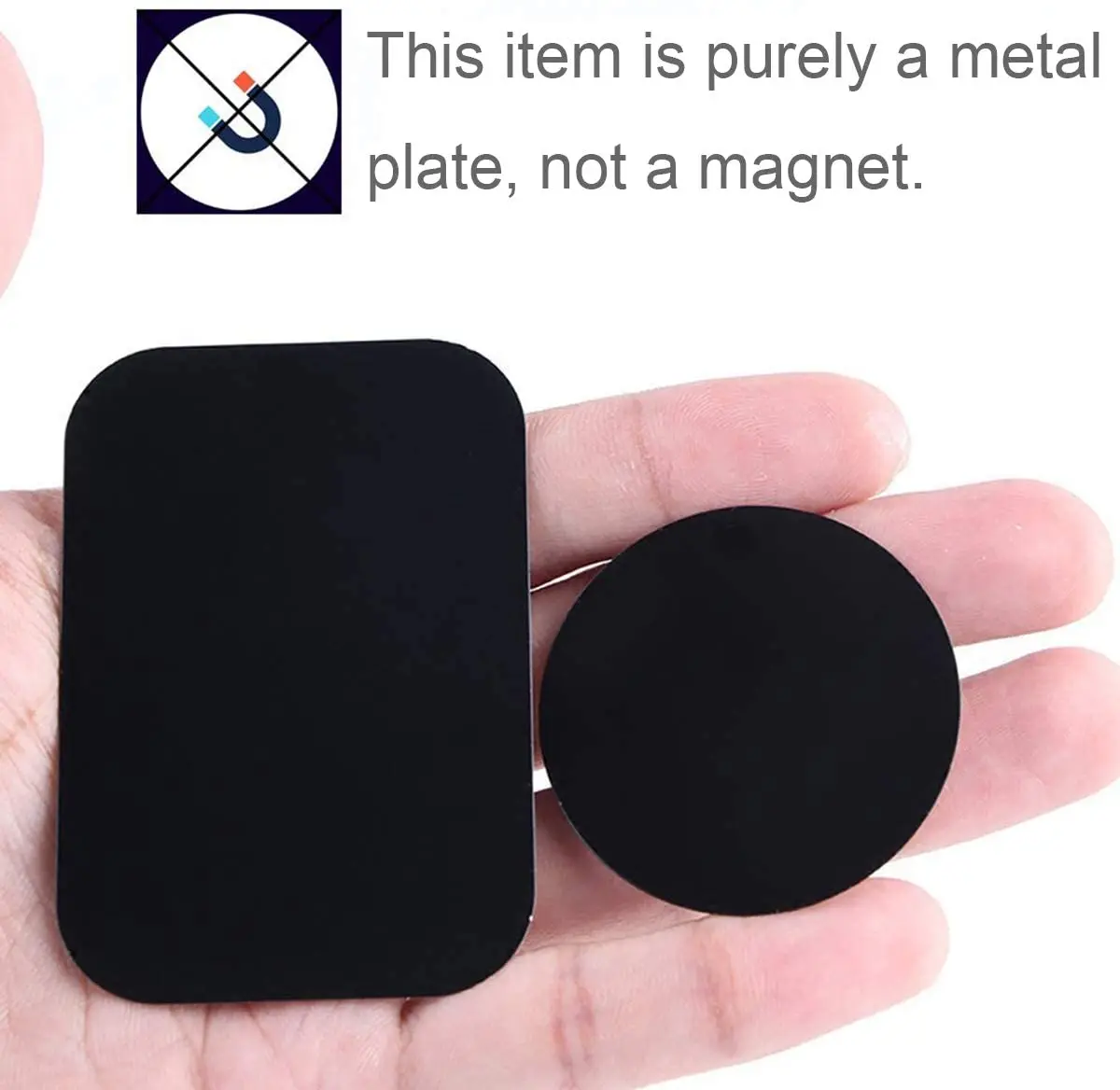 Metall Disk Platte für Magnetische Telefon Halter Schwarz (5 Stück) – Bild 3