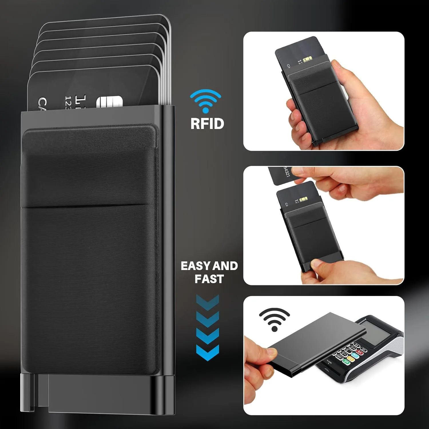 Diebstahlsichere Kartenhalterung mit RFID-Schutz – Bild 3