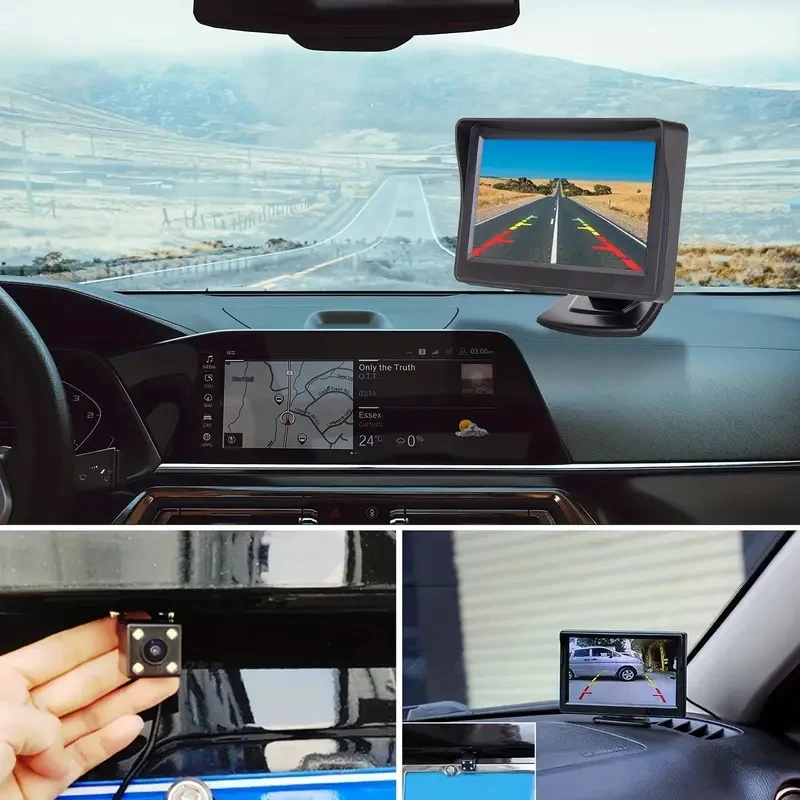 4,3 Zoll Rückfahr kamera Monitor Bildschirm Rückfahr kamera – Bild 2
