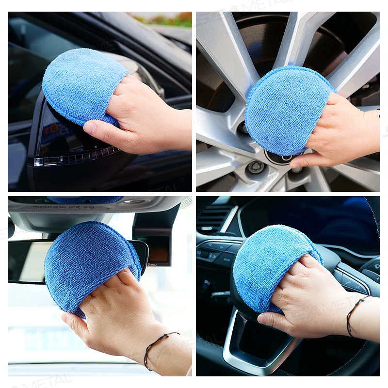 SEAMETAL 5/10Pcs Auto Detaillierung Applikator Pads Auto Pflege – Bild 6