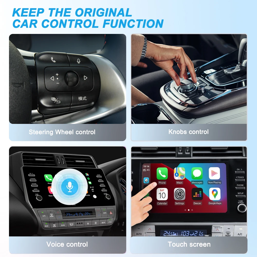XUDA 2025 Neue Drahtlose Carplay und Android Auto 2 in 1 smart Mini – Bild 4