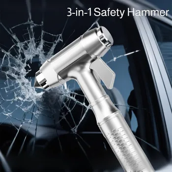 Auto-Sicherheitshammer mit Gurtschneider, Notfallhammer, Auto-Fensterbrecher, Rettungs- und Lebensrettungsset