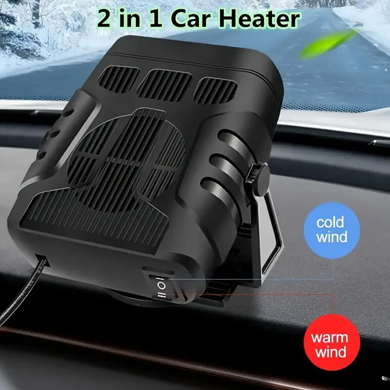 Elektrischer Autoheizlüfter 12V Tragbarer Entfogger Enteiser – Bild 6