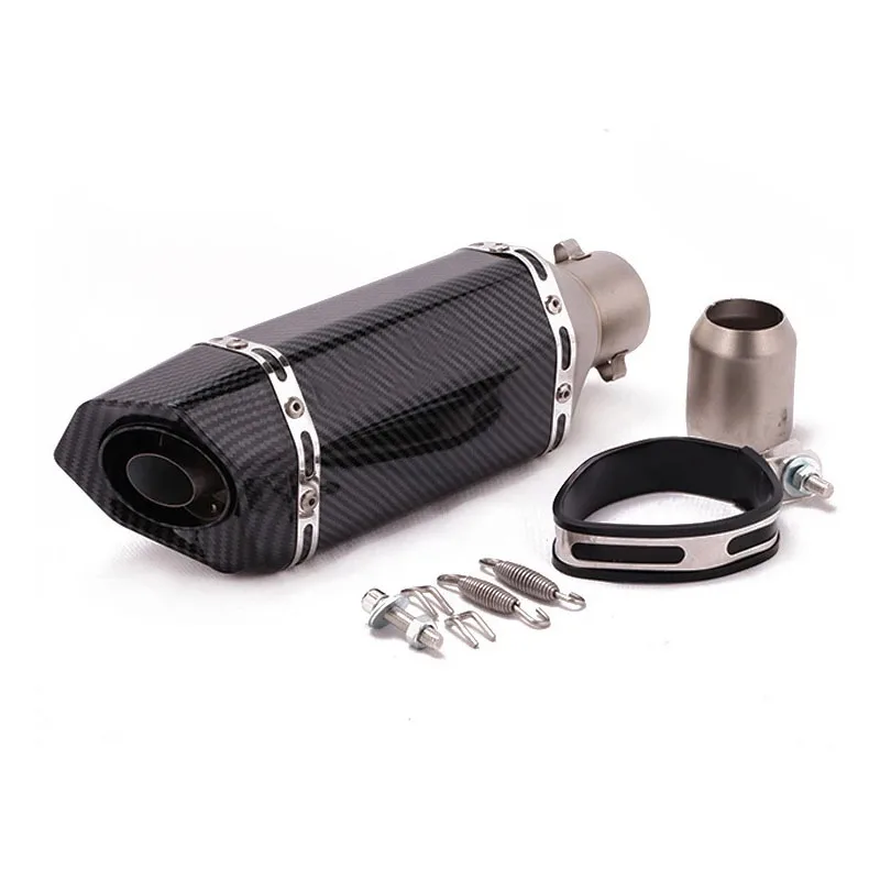 51 mm Universal Motorrad Auspuff Schalldämpfer Edelstahlrohr – Bild 3