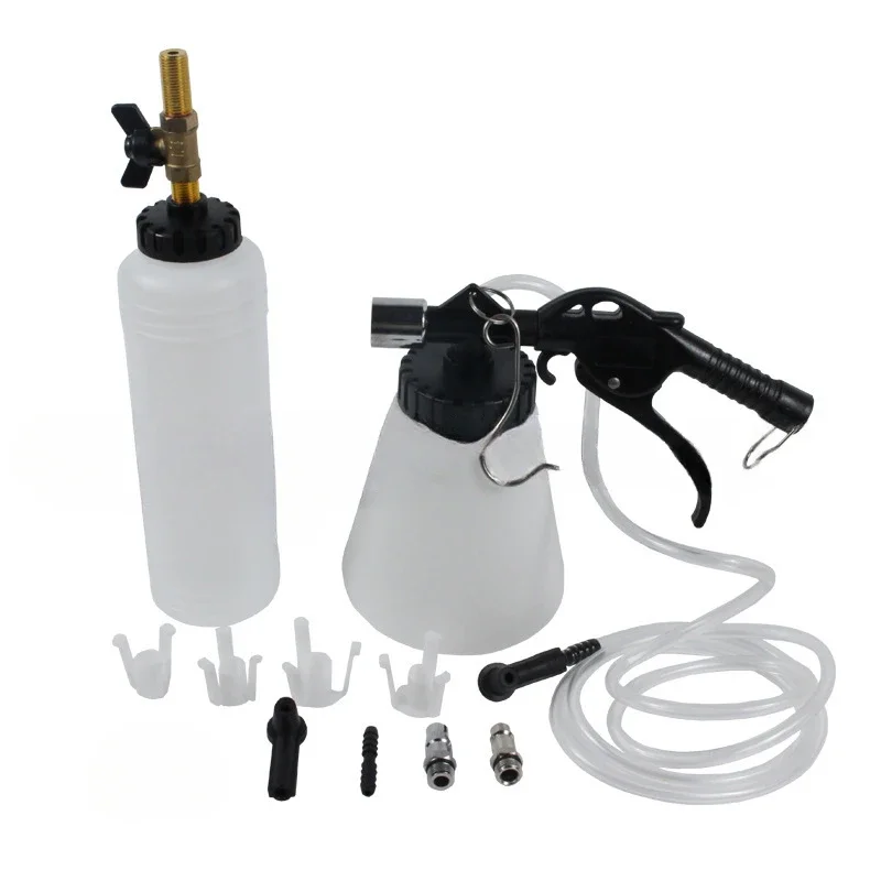 1L 0,75 L Auto Bremsentlüfter Hydraulische Pumpen Flüssigkeit Pumpe Kit Öl Ändern Purge Tank Rohre Reparatur