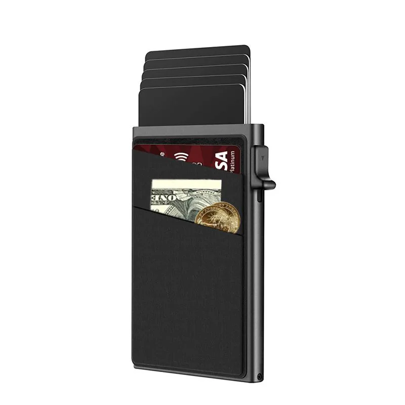 Anti-Diebstahl-Kartenschutz, Kartenhalter, minimalistische Smart Wallet, RFID-Schutz, Aluminium, Metallbox