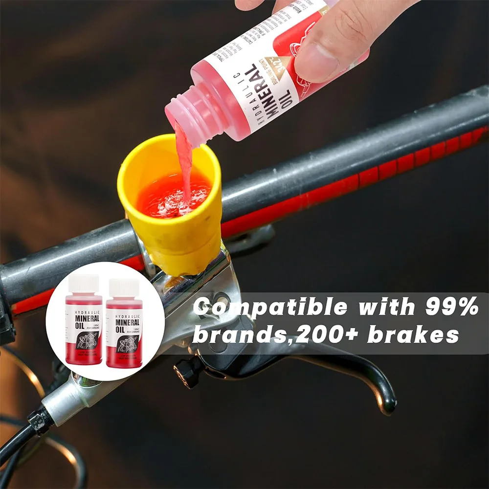 Hochleistungs-Mineralöl für Fahrradbremsen - 60 ml/2 oz - ideal – Bild 3