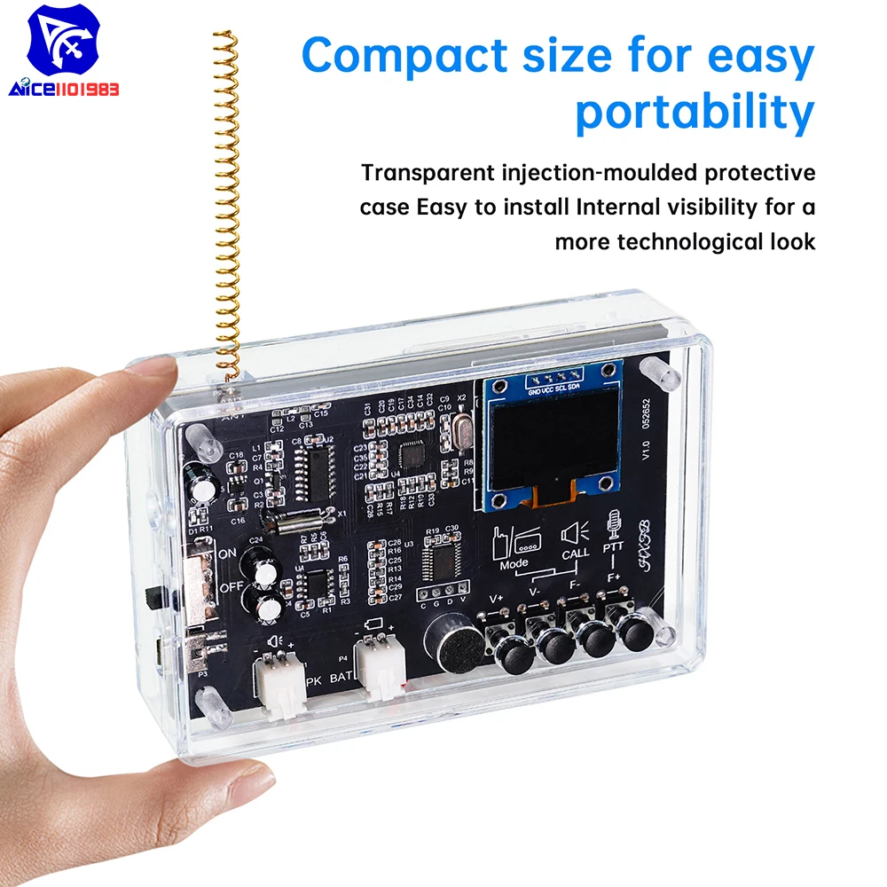 Interphone Radio Elektronische DIY Kit Wireless Intercom FM Radio Platine Schweißen Praxis Walkie Talkie DIY