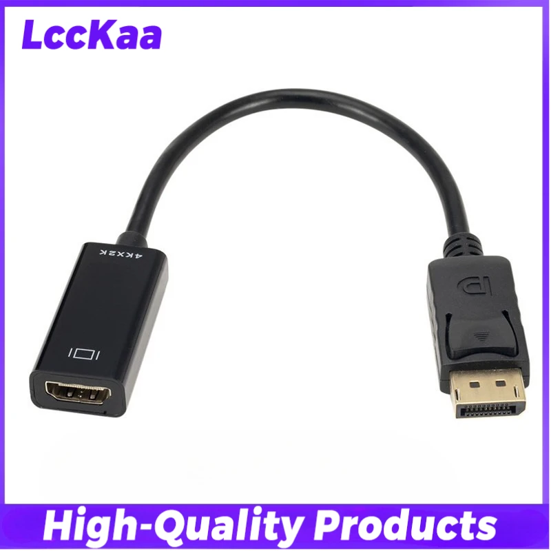 DisplayPort auf HDMI Kabel 4K, Stecker auf Buchse, für PC und Laptop