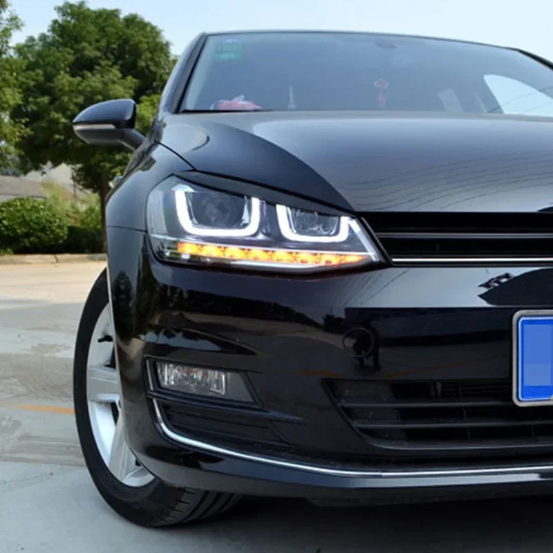 Volkswagen VW Golf 7 MK7 GTI R Auto Kopf Licht Lampe Augenlider – Bild 3