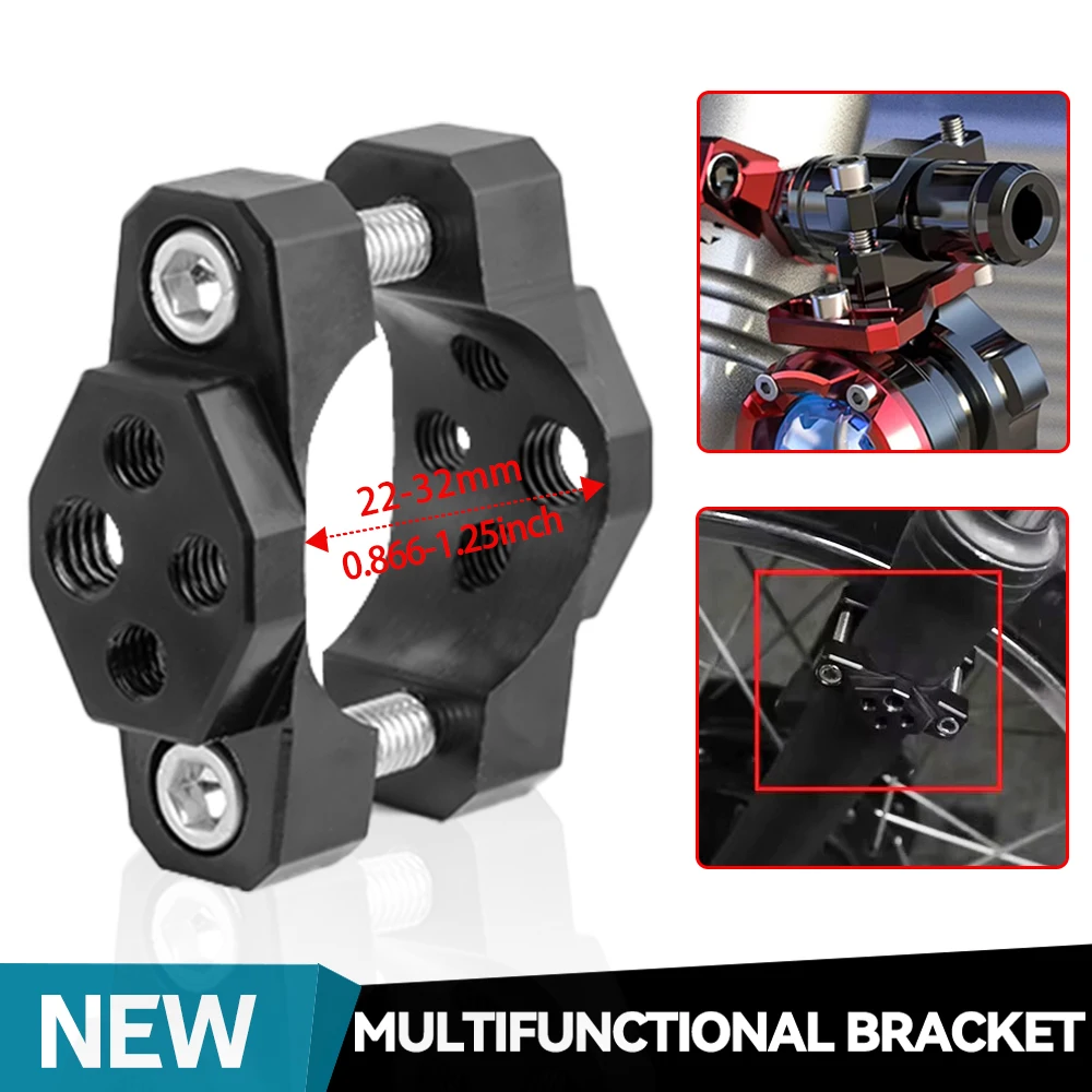 22-32mm Motorrad-Lenkerhalterung Klemmhalterung für LED-Scheinwerfer Nebelscheinwerfer Blinker Motorradzubehör