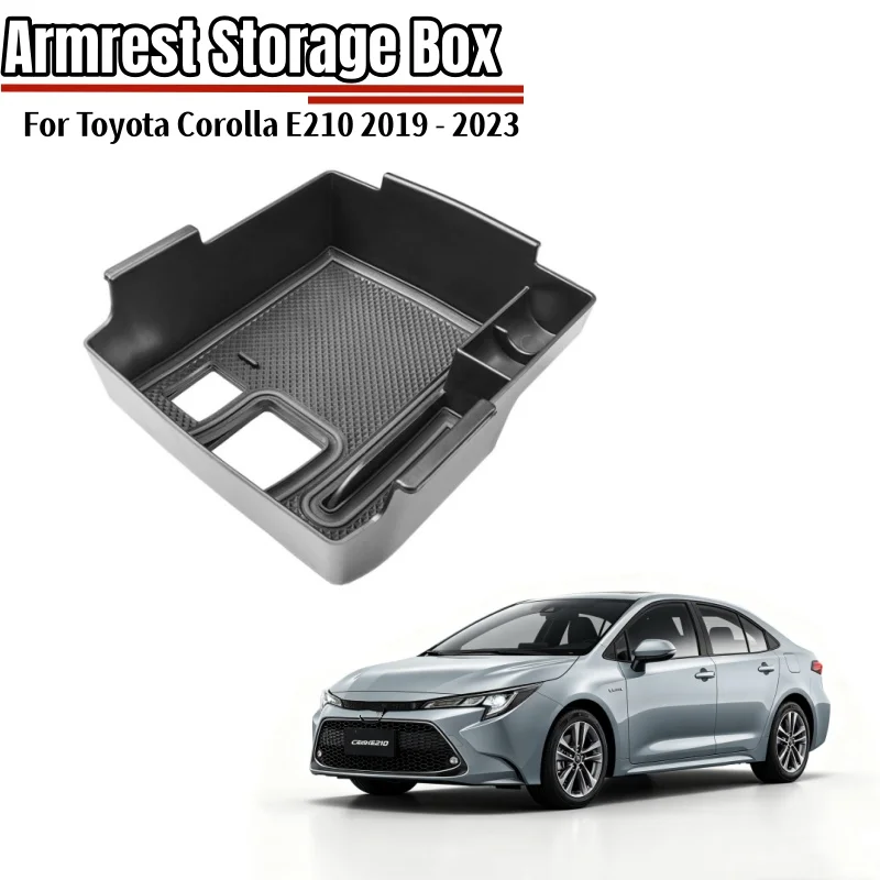 Armlehnen-Aufbewahrungsbox, Auto-Mittelkonsolen-Tablett für Toyota Corolla E210 2019 2020 2021 2022 2023
