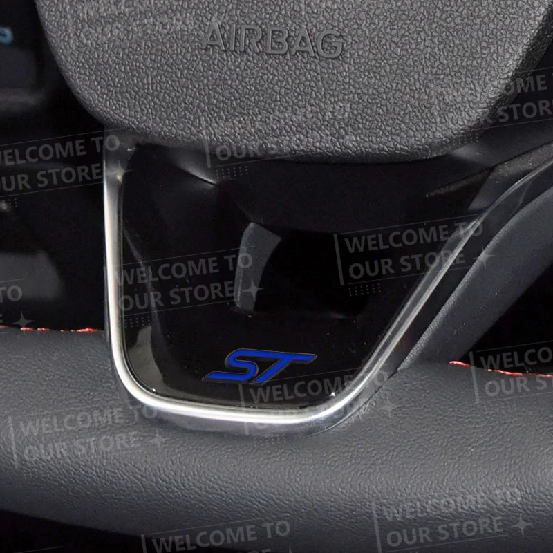 3D Metall ST Auto Lenkrad Abzeichen Aufkleber Styling Innen Dekoration – Bild 3