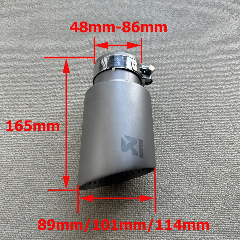 Auspuff Tipps Matte Edelstahl Auto Auspuff Tipps Endrohr Auspuff – Bild 2