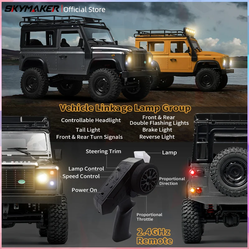 MN99s MN98 1:12 MN Modell RTR Version RC Auto 2,4G 4WD RC Rock Crawler – Bild 5