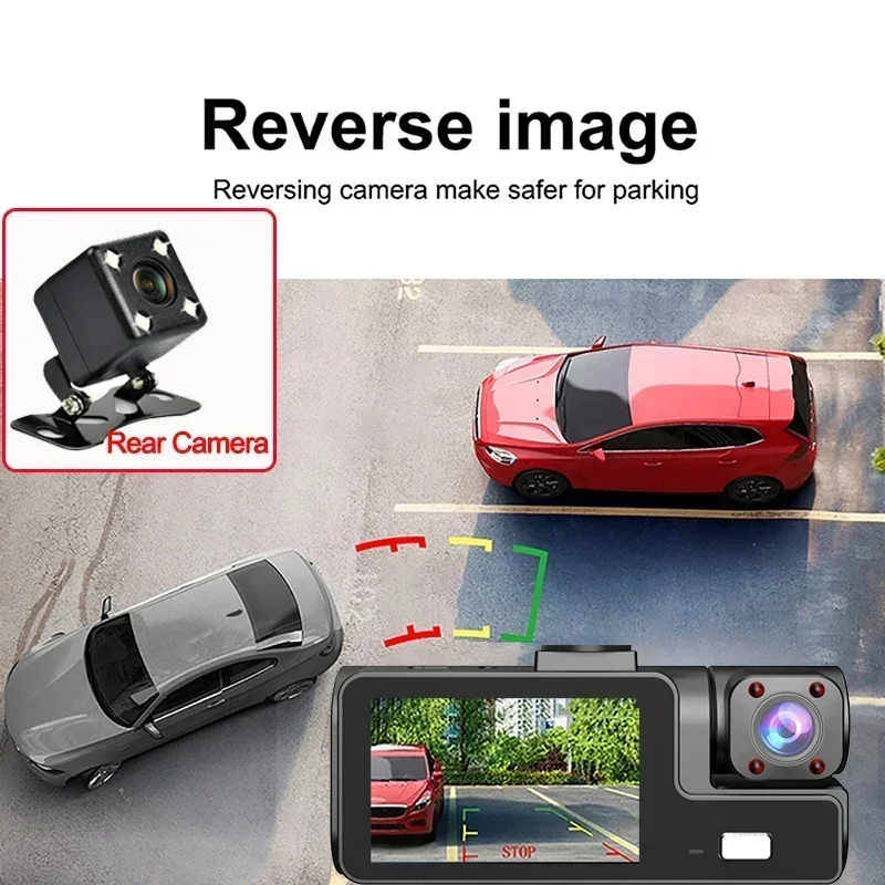 2/3-Kamera WIFI/NO WIFI Dashcam Fahrzeug-Innenraum-DVR 1080P – Bild 4