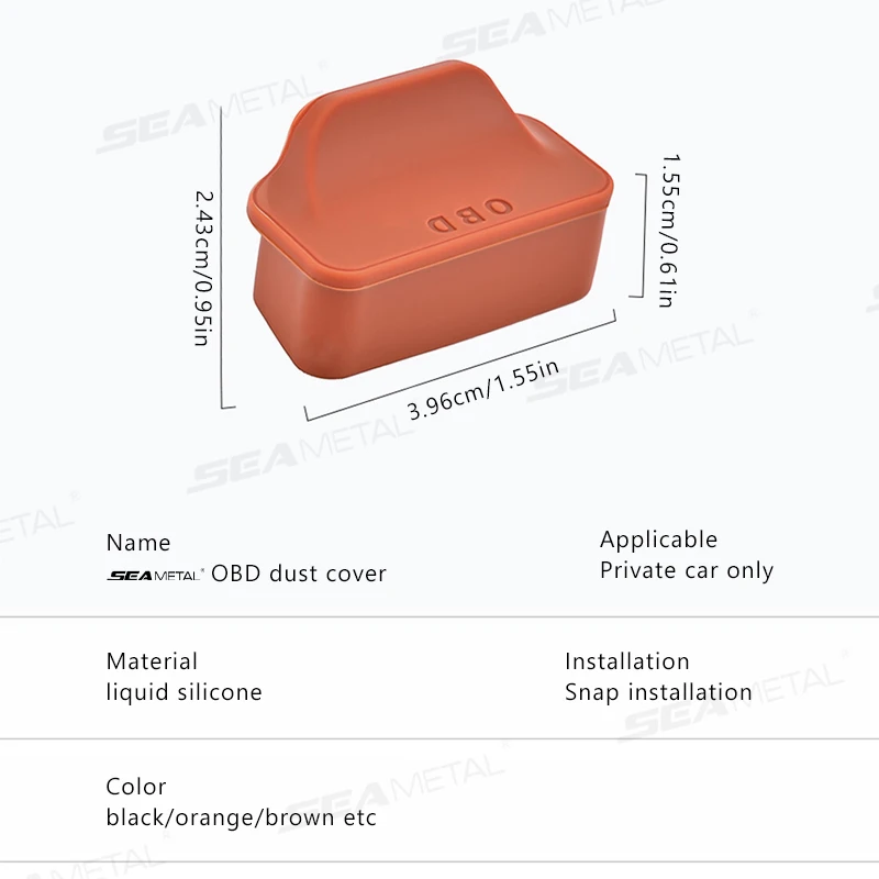 SEAMETAL Silikon Auto OBD Port Staub Abdeckung Griff Design OBD Port – Bild 6