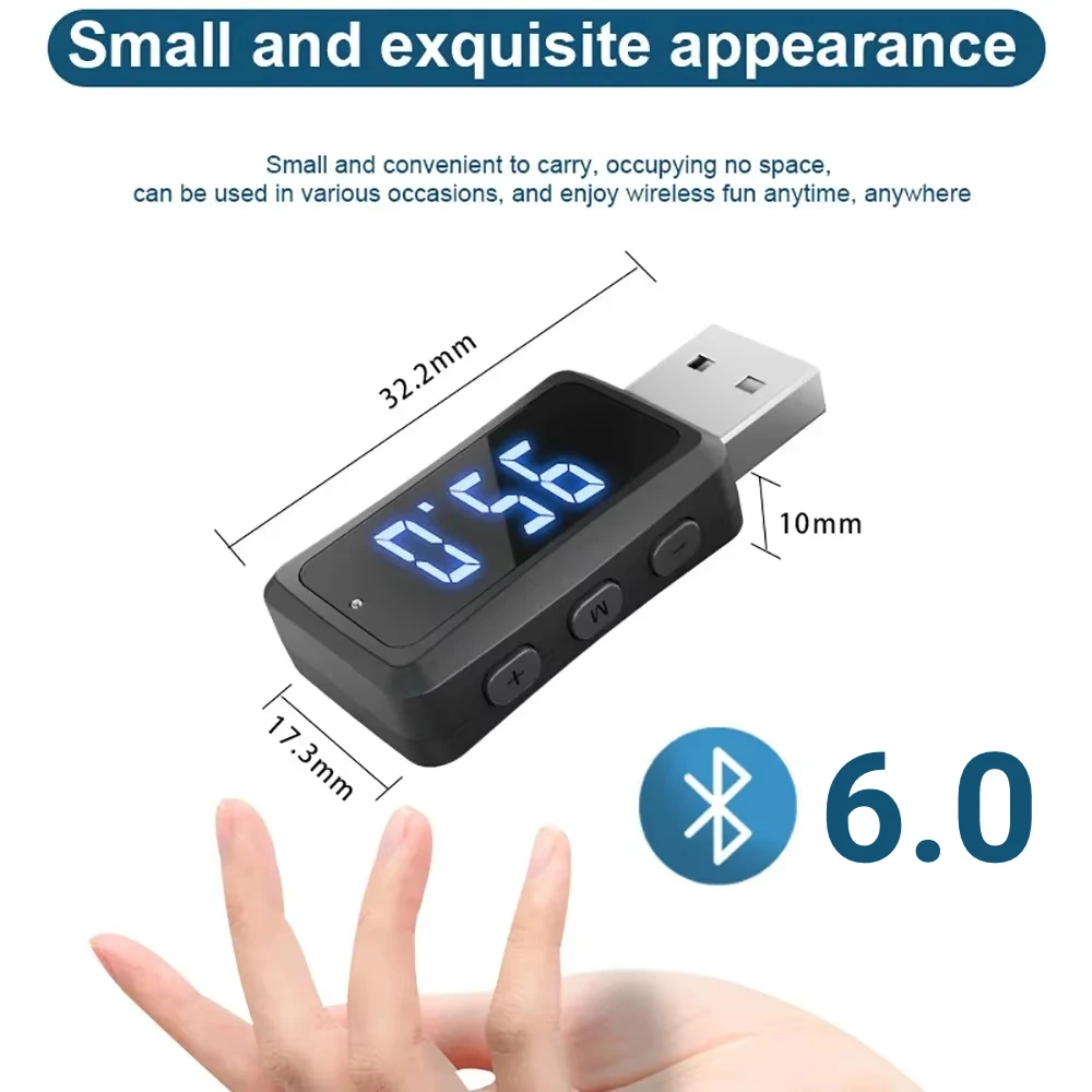 Auto Bluetooth 6,0 FM Sender Empfänger Freisprechen Anruf Mini USB – Bild 5