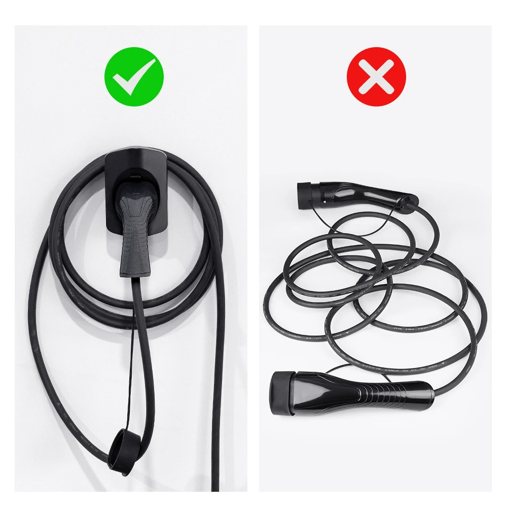 Ipengen ev ladegerät halter für typ 2 steckdose stecker extra schutz – Bild 2