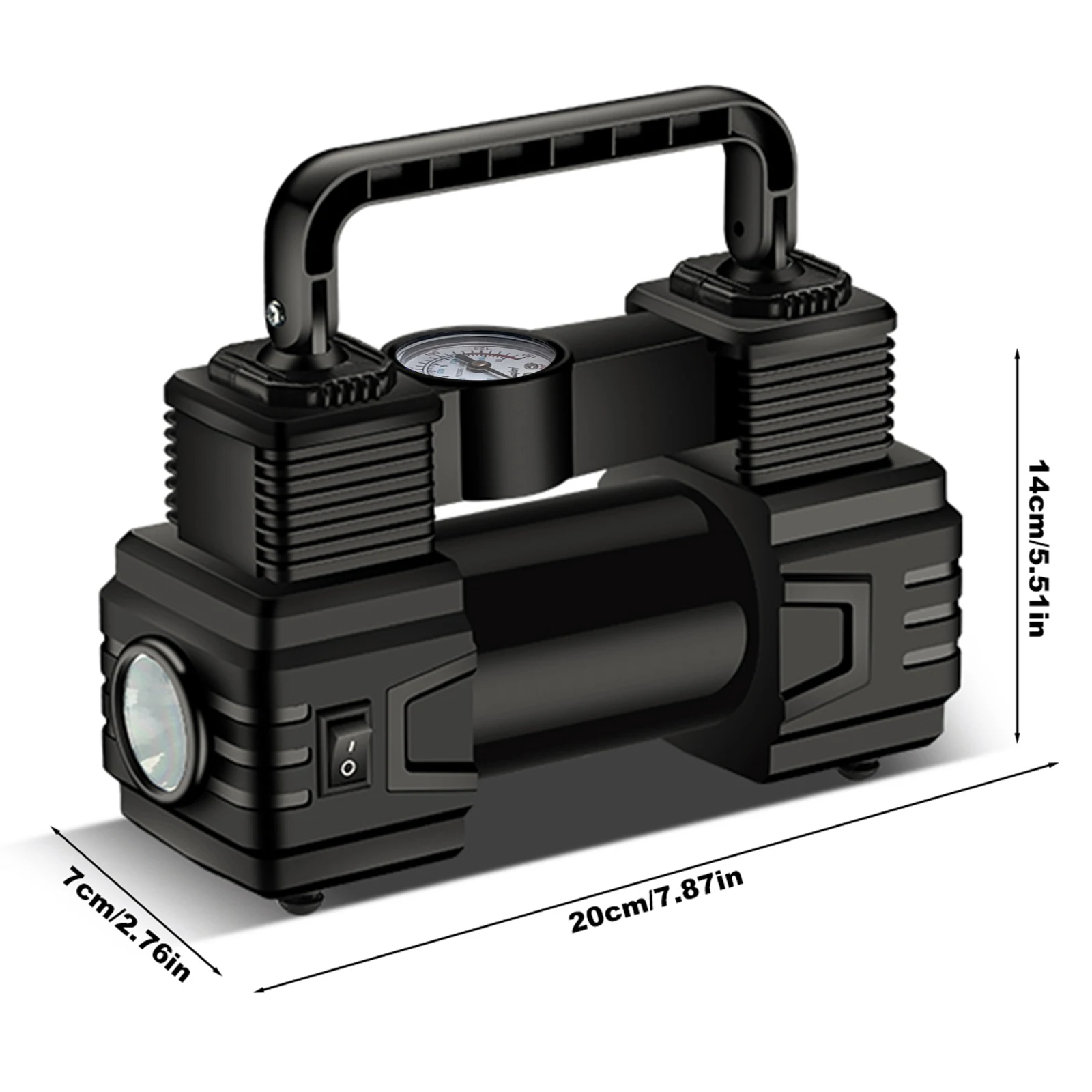 12v 150psi Mini-Luft kompressor Zweizylinder-Hochleistungs-Reifen – Bild 6