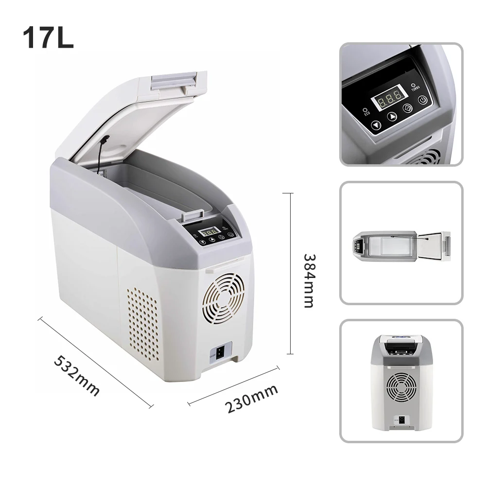 Design Auto-Kühlbox mit Kompressor 12/24 Volt, 16,5L Mini-Kühlbox – Bild 2