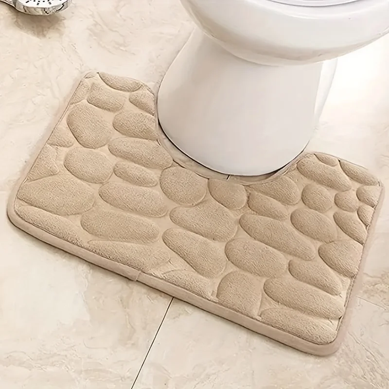 Waschraum-WC-Fußmatte, U-förmige Bodenmatte, wasserdichte Unterlage – Bild 5