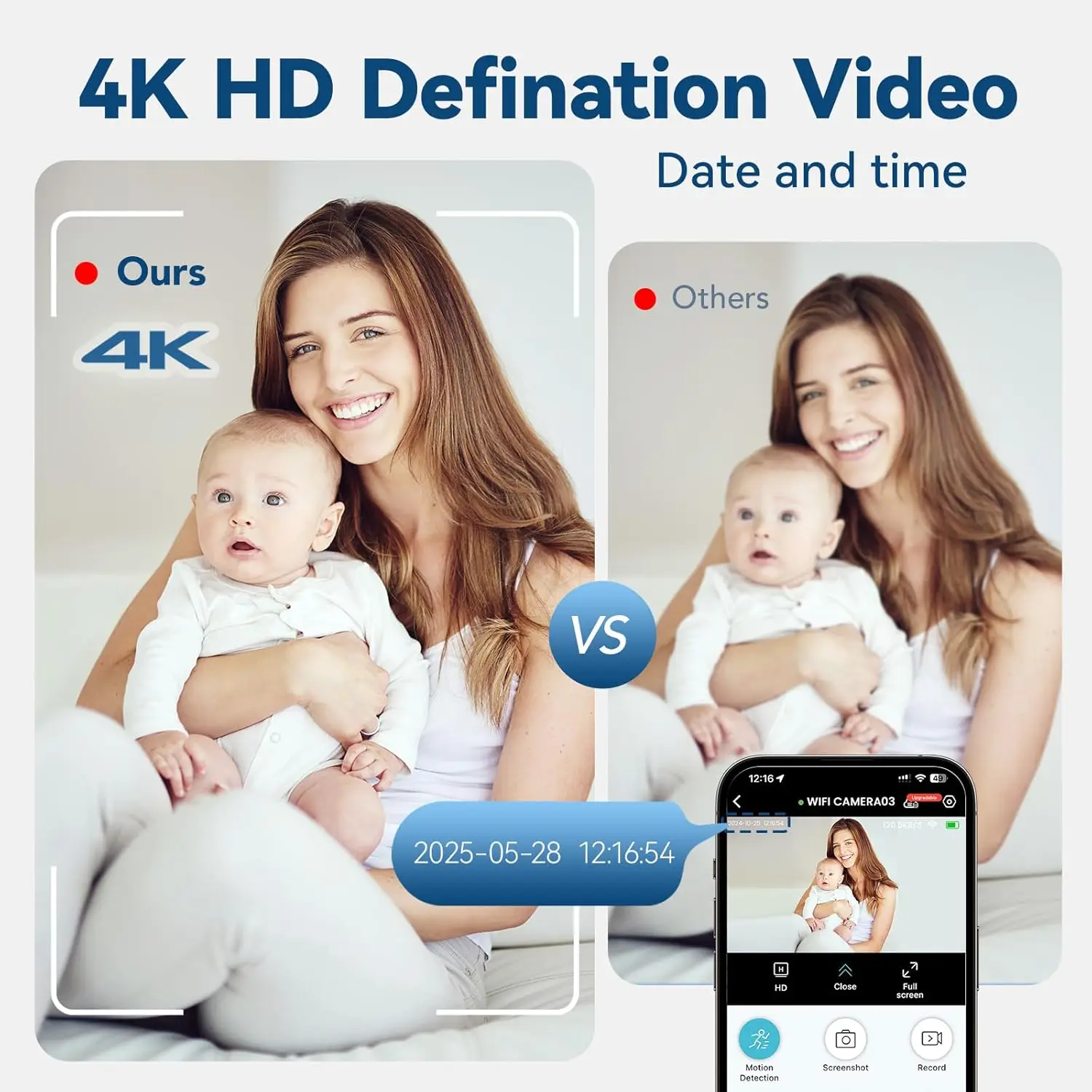 4K WLAN-Überwachungskamera Drahtlose Fernüberwachung – Bild 4