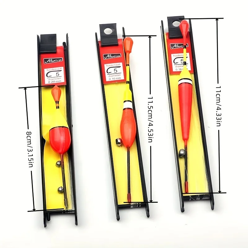 Anfängerfreundliches Angelposen-Set - Bobber-Rig mit flachem (3 Stück) – Bild 4